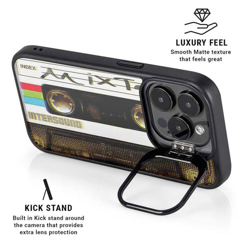 Old Mixtape iPhone 15 Pro Kickstand Case