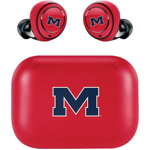 University of Mississippi Ole Miss Logo Red Amazon Echo Buds Skin