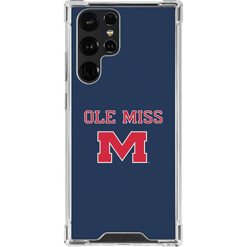 University of Mississippi Ole Miss Blue Galaxy S23 Ultra Clear Case