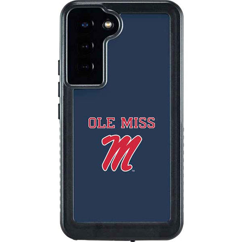 University of Mississippi Ole Miss Blue Galaxy S24 Plus Waterproof Case