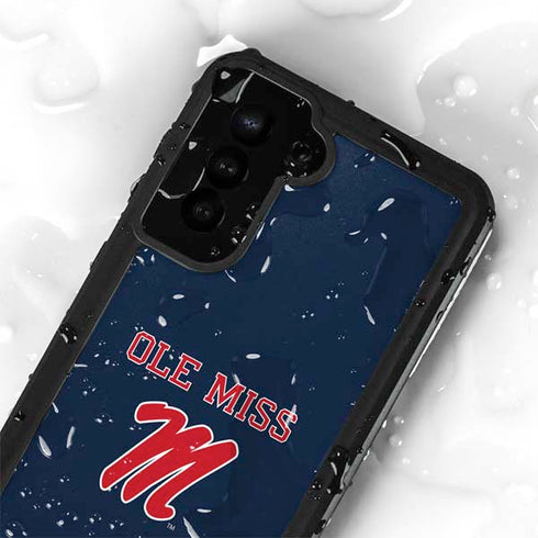 University of Mississippi Ole Miss Blue Galaxy S24 Plus Waterproof Case