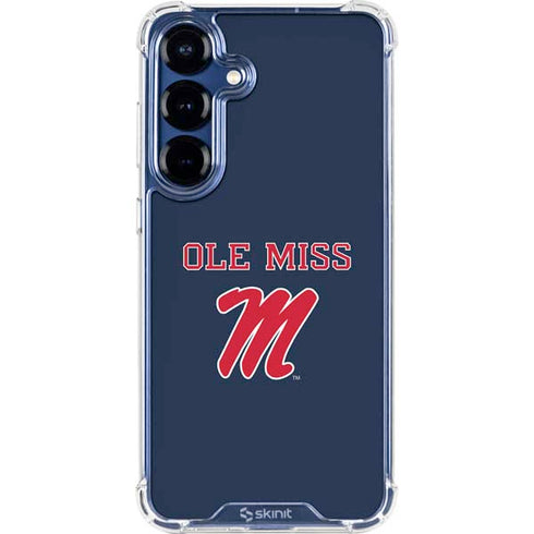 University of Mississippi Ole Miss Blue Galaxy S25 Clear Case