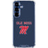 University of Mississippi Ole Miss Blue Galaxy S25 FE Clear Case