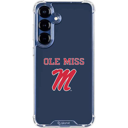 University of Mississippi Ole Miss Blue Galaxy S25 Plus Clear Case