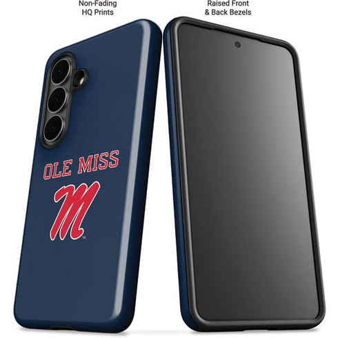 University of Mississippi Ole Miss Blue Galaxy S26 Plus Impact Case