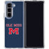 University of Mississippi Ole Miss Blue Galaxy Z Fold5 5G Clear Case