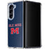 University of Mississippi Ole Miss Blue Galaxy Z Fold5 5G Clear Case