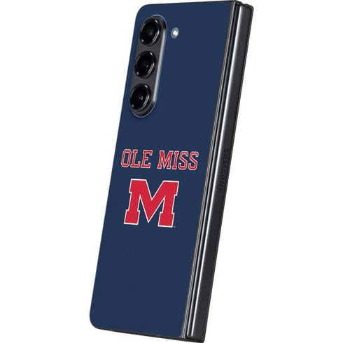 University of Mississippi Ole Miss Blue Galaxy Z Fold5 5G Skin