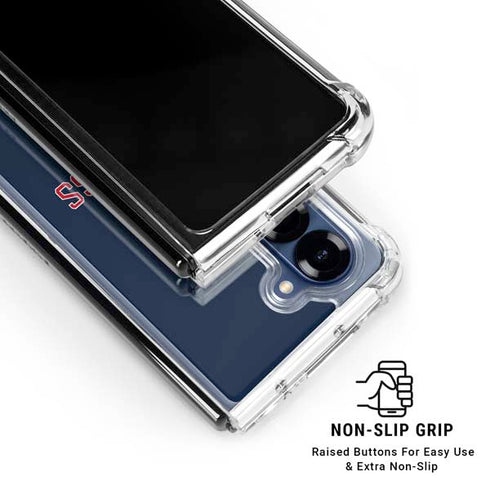 University of Mississippi Ole Miss Blue Galaxy Z Fold6 Clear Case