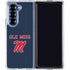 University of Mississippi Ole Miss Blue Galaxy Z Fold7 Clear Case