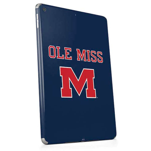 University of Mississippi Ole Miss Blue Apple iPad Skin