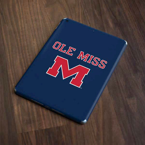 University of Mississippi Ole Miss Blue Apple iPad Skin