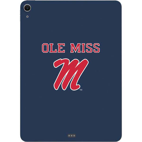 University of Mississippi Ole Miss Blue Apple iPad Air Skin