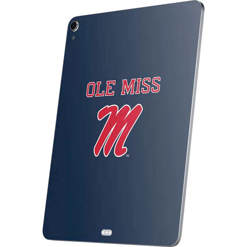 University of Mississippi Ole Miss Blue Apple iPad Air Skin