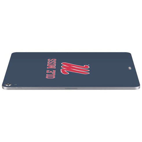 University of Mississippi Ole Miss Blue Apple iPad Air Skin
