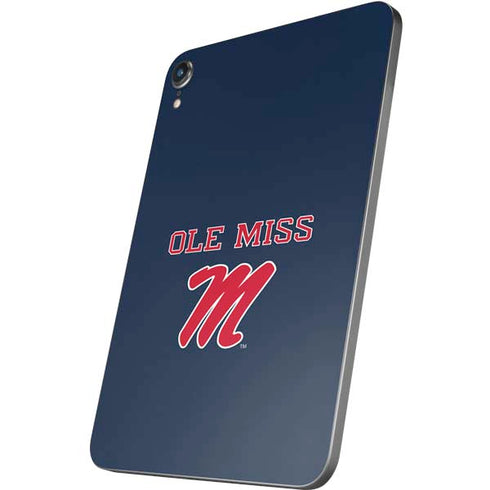 University of Mississippi Ole Miss Blue Apple iPad Mini Skin