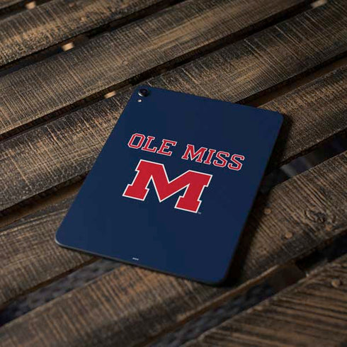 University of Mississippi Ole Miss Blue Apple iPad Pro Skin