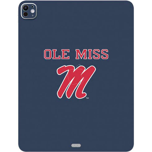 University of Mississippi Ole Miss Blue iPad Pro 13in M4 (2024) Skin