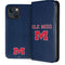 University of Mississippi Ole Miss Blue iPhone 15 Plus Folio Case