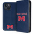 University of Mississippi Ole Miss Blue iPhone 15 Plus Folio Case