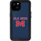 University of Mississippi Ole Miss Blue iPhone 15 Plus Waterproof Case