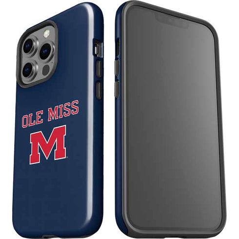 University of Mississippi Ole Miss Blue iPhone 15 Pro Impact Case