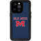 University of Mississippi Ole Miss Blue iPhone 15 Pro Waterproof Case