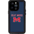 University of Mississippi Ole Miss Blue iPhone 15 Pro Waterproof Case