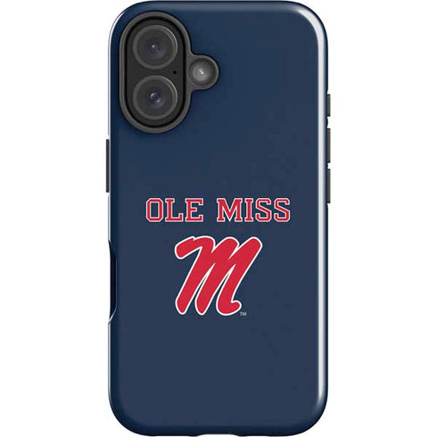 University of Mississippi Ole Miss Blue iPhone 16 Impact Case