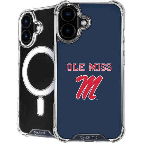 University of Mississippi Ole Miss Blue iPhone 16 MagSafe Case