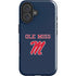 University of Mississippi Ole Miss Blue iPhone 16 Plus Impact Case