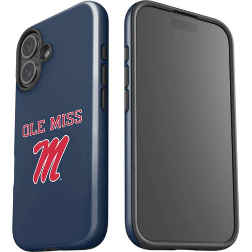 University of Mississippi Ole Miss Blue iPhone 16 Plus Impact Case
