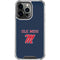 University of Mississippi Ole Miss Blue iPhone 16 Pro Clear Case