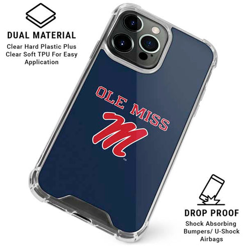 University of Mississippi Ole Miss Blue iPhone 16 Pro Clear Case