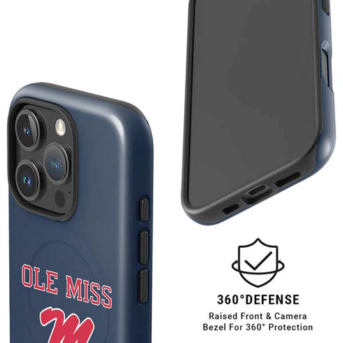 University of Mississippi Ole Miss Blue iPhone 16 Pro Magsafe Impact Case