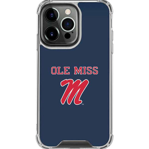 University of Mississippi Ole Miss Blue iPhone 16 Pro Max Clear Case