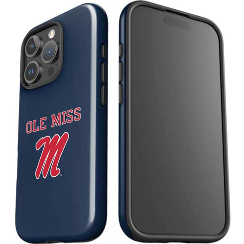 University of Mississippi Ole Miss Blue iPhone 16 Pro Max Impact Case