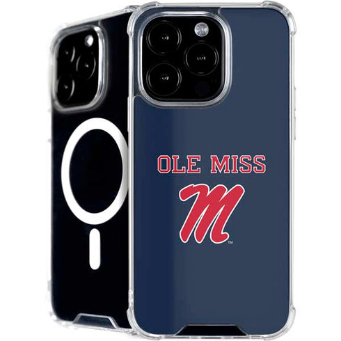 University of Mississippi Ole Miss Blue iPhone 16 Pro Max MagSafe Case