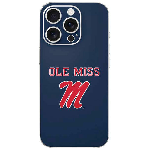 University of Mississippi Ole Miss Blue iPhone 16 Pro Skin