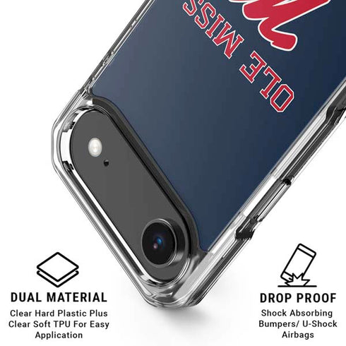 University of Mississippi Ole Miss Blue iPhone 17 Air Clear Case