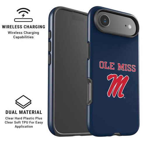 University of Mississippi Ole Miss Blue iPhone 17 Air Magsafe Impact Case