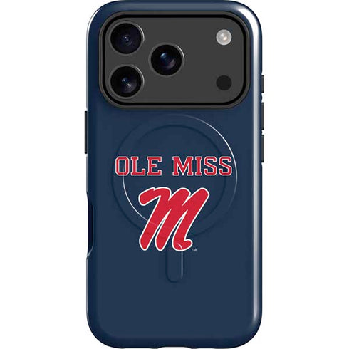University of Mississippi Ole Miss Blue iPhone 17 Pro Magsafe Impact Case