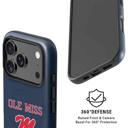 University of Mississippi Ole Miss Blue iPhone 17 Pro Max Magsafe Impact Case
