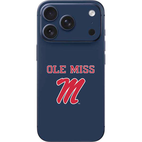 University of Mississippi Ole Miss Blue iPhone 17 Pro Max Skin