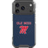 University of Mississippi Ole Miss Blue iPhone 18 Pro Clear Case