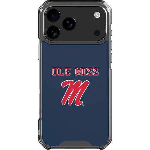 University of Mississippi Ole Miss Blue iPhone 18 Pro Max Clear Case