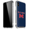 University of Mississippi Ole Miss Blue iPhone X/XS Clear Case