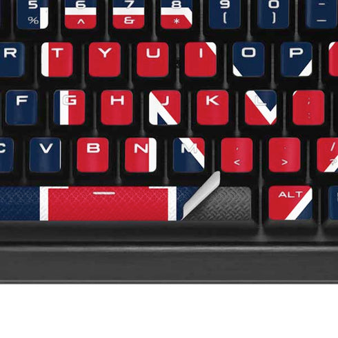 University of Mississippi Ole Miss Blue K95 RGB PLATINUM Mechanical Gaming Keyboard Skin