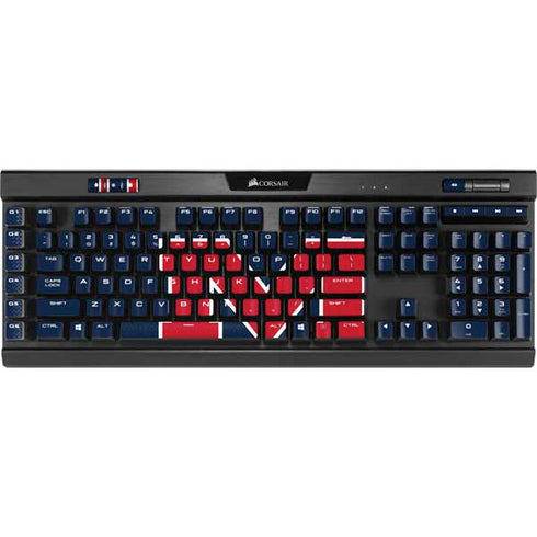 University of Mississippi Ole Miss Blue K95 RGB PLATINUM Mechanical Gaming Keyboard Skin