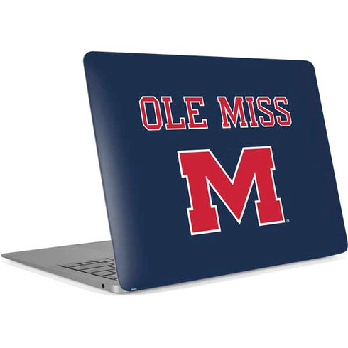 University of Mississippi Ole Miss Blue Apple MacBook Air Skin